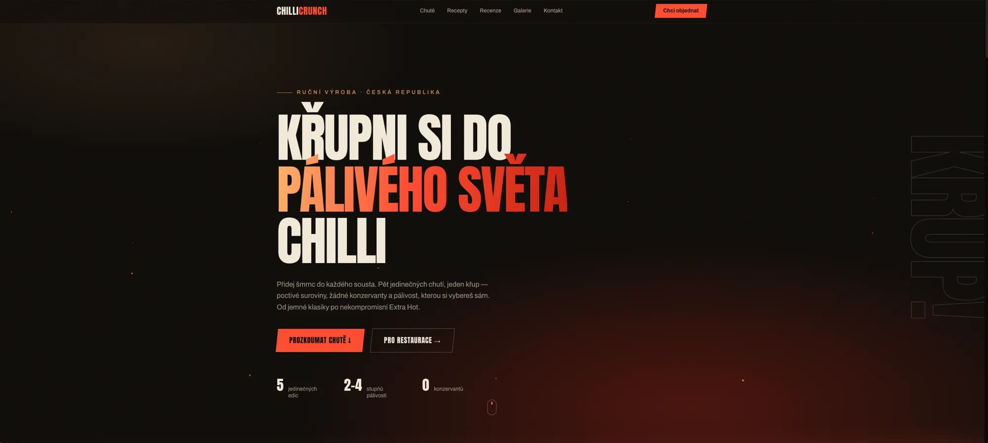 ChilliCrunch — náhled webu